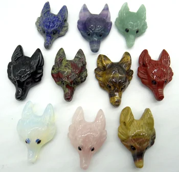 natural stone fluorite aventurine Quartz Crystal tiger eye Wolf Head shape Pendant for diy jewelry making necklac Accessories2pc
natural stone fluorite aventurine Quartz Crystal tiger eye Wolf Head shape Pendant for diy jewelry making necklac Accessories2pc