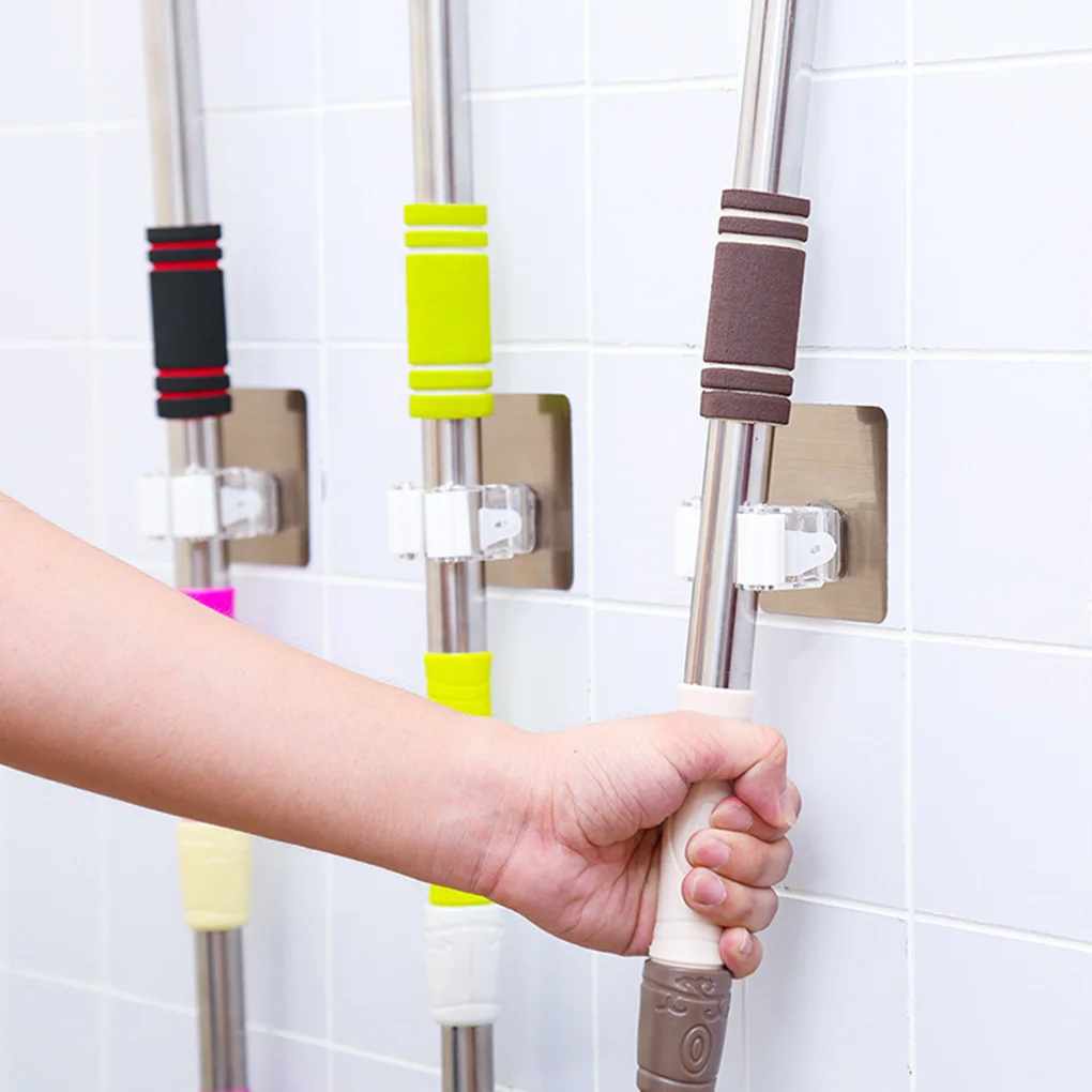 Wall Mounted Mop Holder Brush Broom Hanger Storage Rack Kitchen Organizer Mounted Accessory Hanging Cleaning Tools Home Gadgets
Wall Mounted Mop Holder Brush Broom Hanger Storage Rack Kitchen Organizer Mounted Accessory Hanging Cleaning Tools Home Gadgets