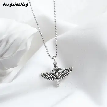 Fengxiaoling 2020 New 100% Genuine 925 Sterling Silver Retro Guardian Angel Wing Pendant Necklaces For Women Fine Cute Jewelry
Fengxiaoling 2020 New 100% Genuine 925 Sterling Silver Retro Guardian Angel Wing Pendant Necklaces For Women Fine Cute Jewelry