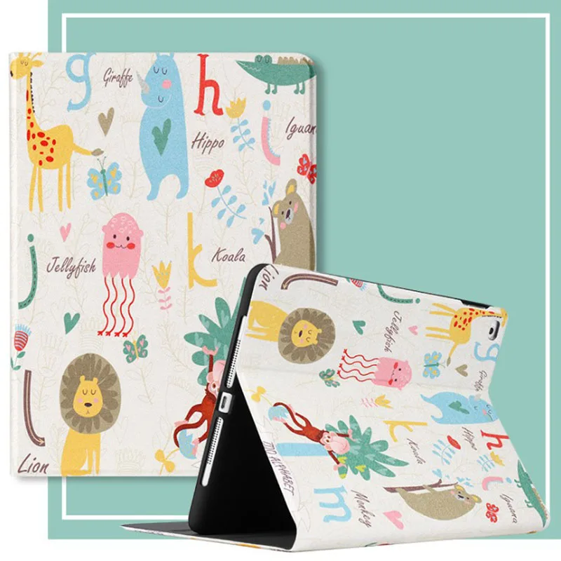 For iPad 10.2 Case Cartoon animal PU Silicone Soft Back Tablet Cover For iPad Mini 2 3 4 5 Air 1 2 Pro 11 Flip smart stand Case
For iPad 10.2 Case Cartoon animal PU Silicone Soft Back Tablet Cover For iPad Mini 2 3 4 5 Air 1 2 Pro 11 Flip smart stand Case