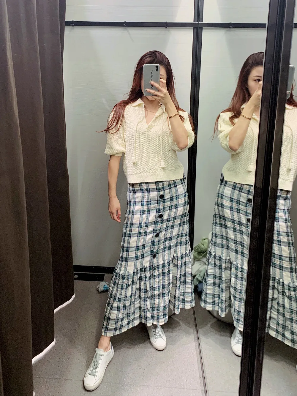 Western Style 2019 Spring New Style Skirt Retro Plaid Single Row Button Medium-length Fishtail Skirt WOMEN'S Dress
Western Style 2019 Spring New Style Skirt Retro Plaid Single Row Button Medium-length Fishtail Skirt WOMEN'S Dress