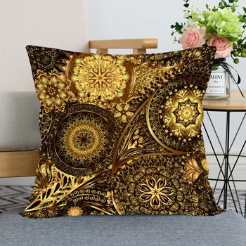 New Gold Floral Pillow Case For Home Decorative Pillows Cover Invisible Zippered Throw PillowCases 40X40,45X45cm
New Gold Floral Pillow Case For Home Decorative Pillows Cover Invisible Zippered Throw PillowCases 40X40,45X45cm