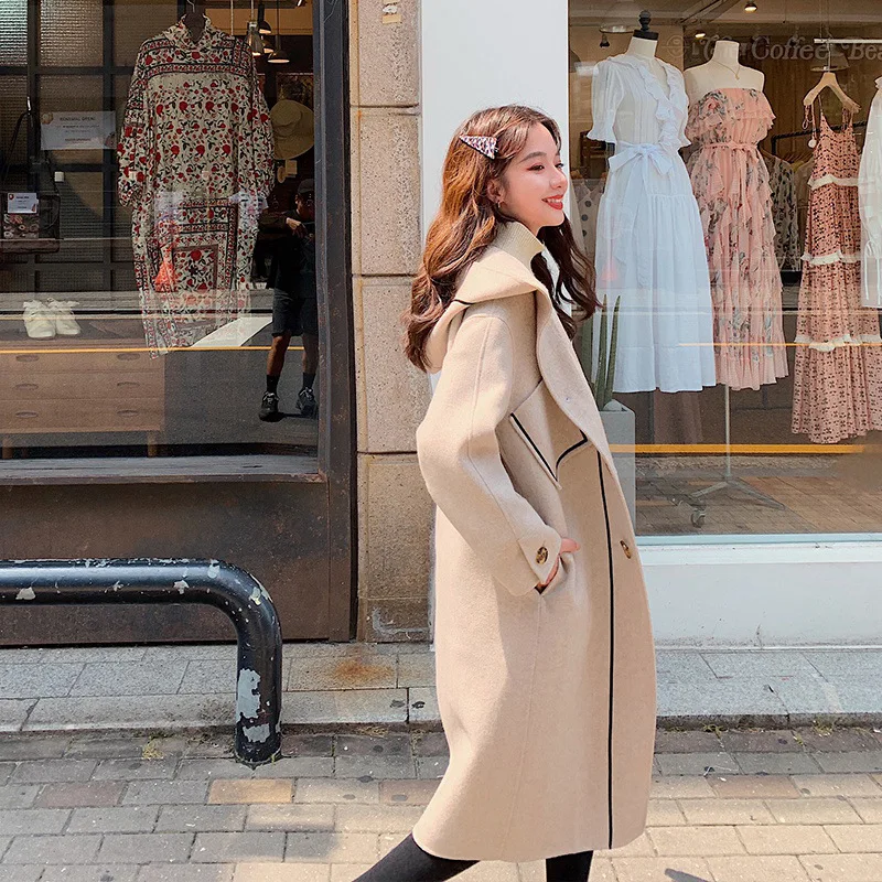 Woolen Jacket-Style Elegant Slim Fit Slimming Korean-style Simple Versatile Long Sleeve Mid-length 2019 Autumn & Winter
Woolen Jacket-Style Elegant Slim Fit Slimming Korean-style Simple Versatile Long Sleeve Mid-length 2019 Autumn & Winter