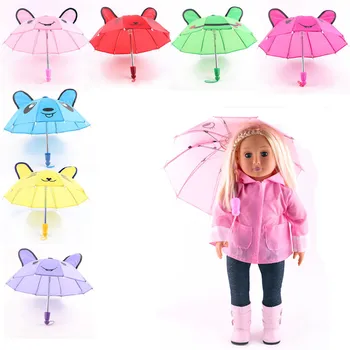 

Cute Umbrella for 18" 46cm American Girl Doll Accessories Clothes Play House Dressing Up Costume Kids Toys