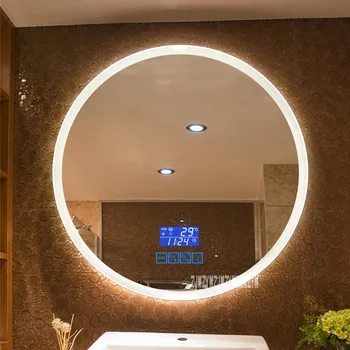 CTL304 New Upgrade 2-color Light Smart Mirror Wall-mounted LED Bathroom Mirror Round Touch Screen Vanity Mirror 110V/220V 4.8W/m
CTL304 New Upgrade 2-color Light Smart Mirror Wall-mounted LED Bathroom Mirror Round Touch Screen Vanity Mirror 110V/220V 4.8W/m