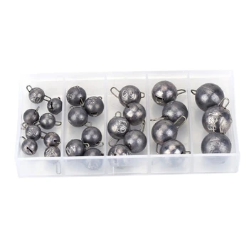 HOT-26Pcs/Set 5 Sizes Fishing Weight Sea Fishing Lead Mould Split Shot Head Jigs Fishing Lead Sinker Weights Tackle Kit Accessor 
HOT-26Pcs/Set 5 Sizes Fishing Weight Sea Fishing Lead Mould Split Shot Head Jigs Fishing Lead Sinker Weights Tackle Kit Accessor