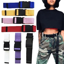 7 Colors Unisex Adjustable All-Match Belt Canvas Belts Vintage Plastic Buckle Elastic Solid Color Long Waistband 120cm 
7 Colors Unisex Adjustable All-Match Belt Canvas Belts Vintage Plastic Buckle Elastic Solid Color Long Waistband 120cm