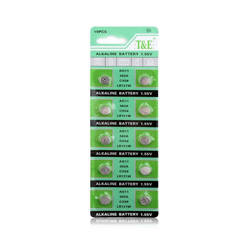 10PCS/Watch The Clock Battery AG11 362 SR721SW Button Battery SR58 TR721 Digital Camera Battery
10PCS/Watch The Clock Battery AG11 362 SR721SW Button Battery SR58 TR721 Digital Camera Battery