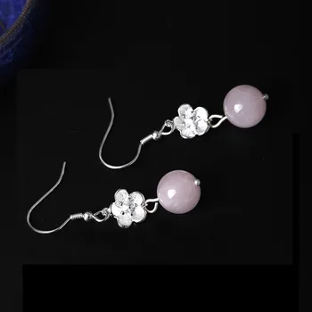 Real Silver 925 Jewelry Natural Pink quartz And Amazon Stone Drop Earring For Women Korean Fashion Jewelry 
Real Silver 925 Jewelry Natural Pink quartz And Amazon Stone Drop Earring For Women Korean Fashion Jewelry