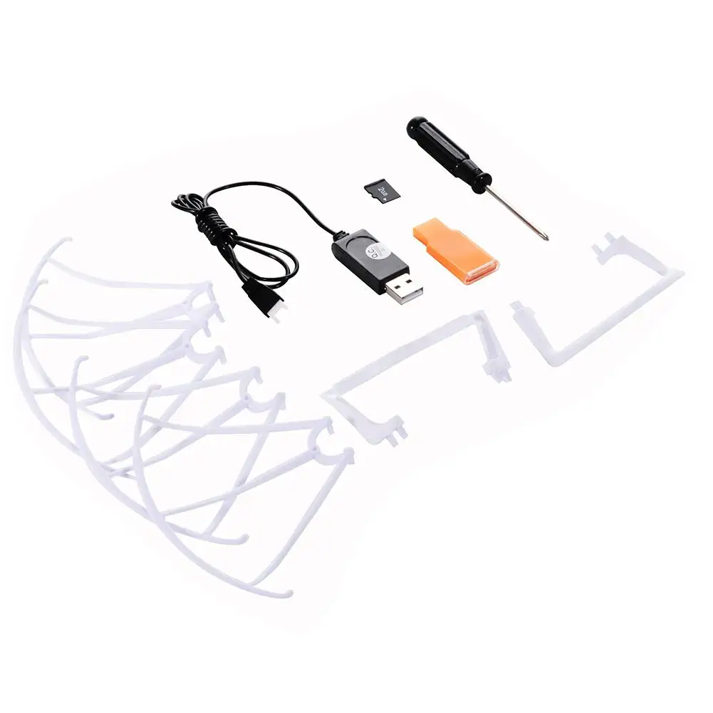 6Pcs/Set RC Airplane Accessory TF Card+Card Reader+Protection Ring+Propeller+Landing Gear+Screwdriver for SYMA X5C
6Pcs/Set RC Airplane Accessory TF Card+Card Reader+Protection Ring+Propeller+Landing Gear+Screwdriver for SYMA X5C