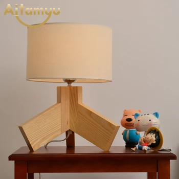 Nordic Minimalism Solid Wood Table Lamp Fabric Lampshade for Study Office Bedroom Living Room Book Reading Light Bedside Lamp
Nordic Minimalism Solid Wood Table Lamp Fabric Lampshade for Study Office Bedroom Living Room Book Reading Light Bedside Lamp