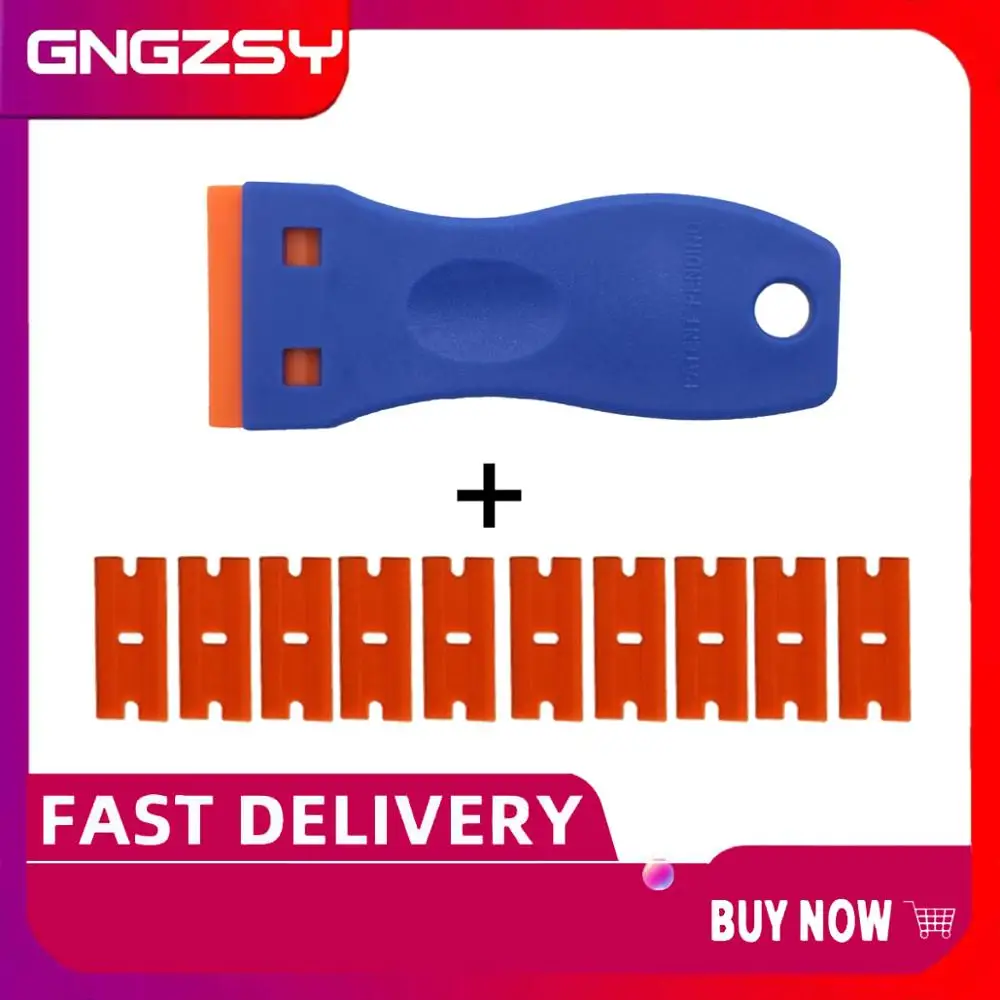 Vinyl Car Wrap Razor Scraper Plastic Blade Window Glass Ceramic Oven Cleaning Tool Tint Film Sticker Remover Squeegee E17
Vinyl Car Wrap Razor Scraper Plastic Blade Window Glass Ceramic Oven Cleaning Tool Tint Film Sticker Remover Squeegee E17