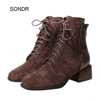2020 Spring New Shoes Women Martin Boots Cross-tied Brand British Style Female botas mujer Ladies Ankle Motorcycle Boots Shoes 
2020 Spring New Shoes Women Martin Boots Cross-tied Brand British Style Female botas mujer Ladies Ankle Motorcycle Boots Shoes