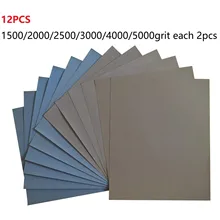 12 Pcs Sandpaper Wet/ Dry 23*28cm Sanding Sheets 1500,2000,2500,3000,4000,5000 Grit For Polishing Tools Accessories
12 Pcs Sandpaper Wet/ Dry 23*28cm Sanding Sheets 1500,2000,2500,3000,4000,5000 Grit For Polishing Tools Accessories