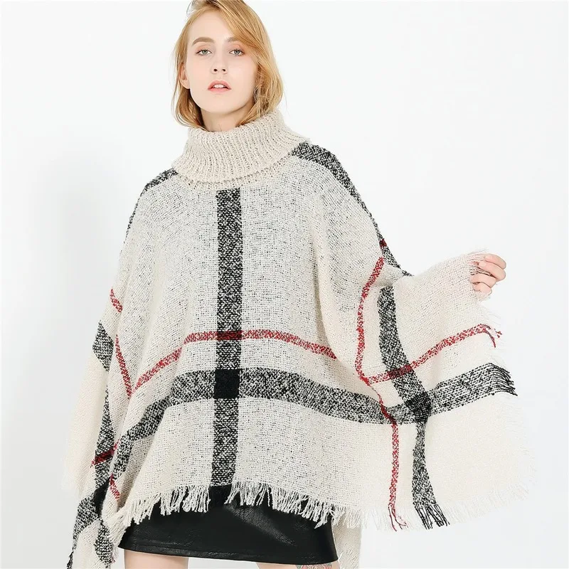 2020 hot style autumn and winter European and American style new hedging high neck loop yarn large plaid cashmere shawl women
2020 hot style autumn and winter European and American style new hedging high neck loop yarn large plaid cashmere shawl women