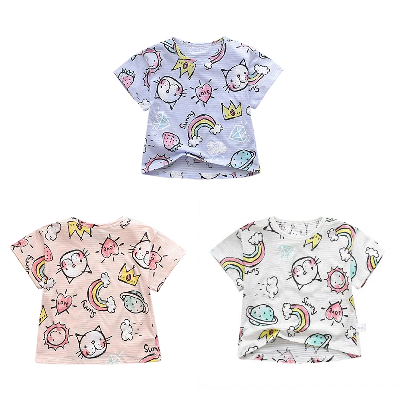 Children's Short Sleeve T-shirt Cartoon Pattern Kids T-Shirts Cotton Breathable Girls Boys Cloth 1 2 3 4 5 6 Years
Children's Short Sleeve T-shirt Cartoon Pattern Kids T-Shirts Cotton Breathable Girls Boys Cloth 1 2 3 4 5 6 Years