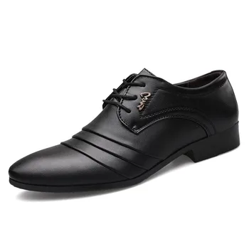 Men Leather Casual Shoes Luxury Brand 2020 Mens Oxford Shoes Man Formal Wedding Business Party Slip on Black Shoes Size 38-44
Men Leather Casual Shoes Luxury Brand 2020 Mens Oxford Shoes Man Formal Wedding Business Party Slip on Black Shoes Size 38-44