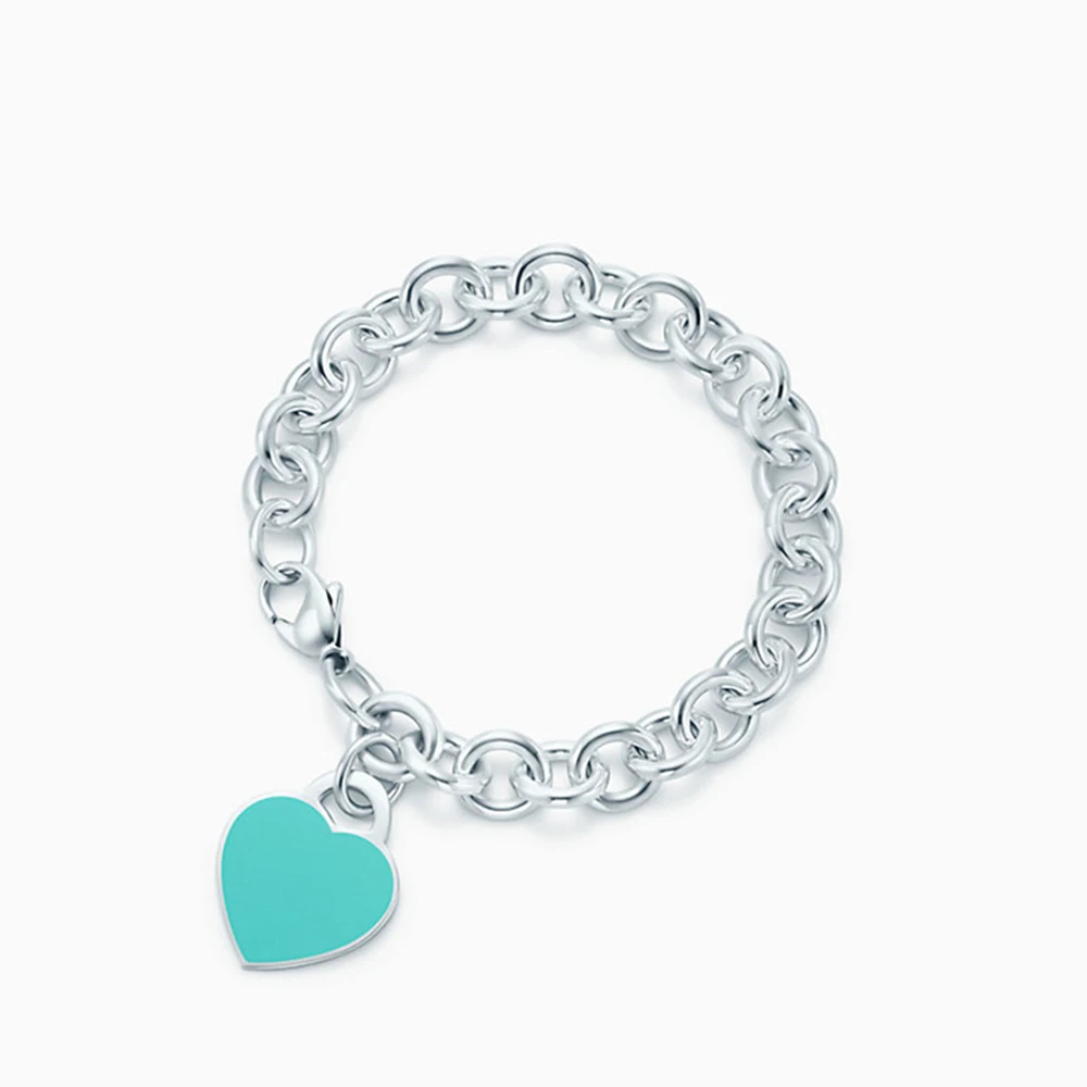 2019 new high quality TIFF 925 sterling silver heart shape romantic fashion women's bracelet, send girlfriend birthday best gift
2019 new high quality TIFF 925 sterling silver heart shape romantic fashion women's bracelet, send girlfriend birthday best gift