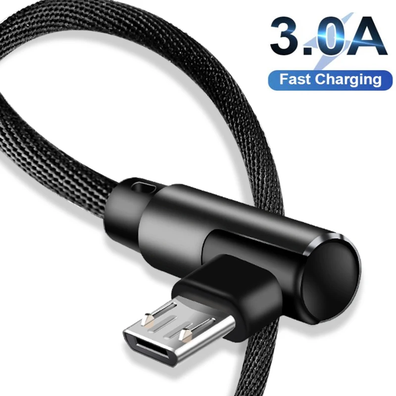 Suntaiho 90 Degree Charge Micro USB Cable 3A for Samsung Cable USB for Xiaomi Tablet Cables nokia 8 Double-sided Plug cable
Suntaiho 90 Degree Charge Micro USB Cable 3A for Samsung Cable USB for Xiaomi Tablet Cables nokia 8 Double-sided Plug cable
