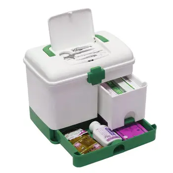 Plastic Multiple Layer Emergency Medicine Storage Box Handy Home First Aid Kit Case 
Plastic Multiple Layer Emergency Medicine Storage Box Handy Home First Aid Kit Case