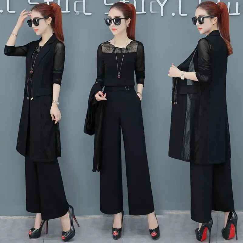 Royal Sister Loose Pants WOMEN'S Suit Spring And Autumn 2019 New Style Spring Clothing Elegant Western Style Fashion Spring Very
Royal Sister Loose Pants WOMEN'S Suit Spring And Autumn 2019 New Style Spring Clothing Elegant Western Style Fashion Spring Very