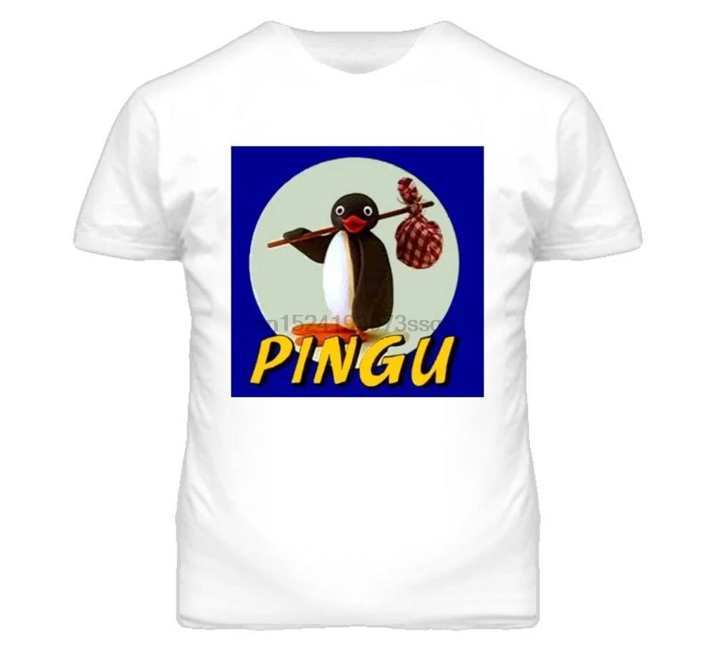 Pingu в британском стиле Швейцарский анимированные serie tv футболка|Футболки| |