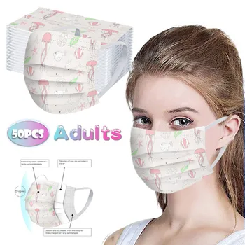 50 Pcs Disposable Face Mask Fashion Print Non-Woven 3 Layer Face Masks For Germ Protection For Adults Mascarillas Flag Bandana
50 Pcs Disposable Face Mask Fashion Print Non-Woven 3 Layer Face Masks For Germ Protection For Adults Mascarillas Flag Bandana