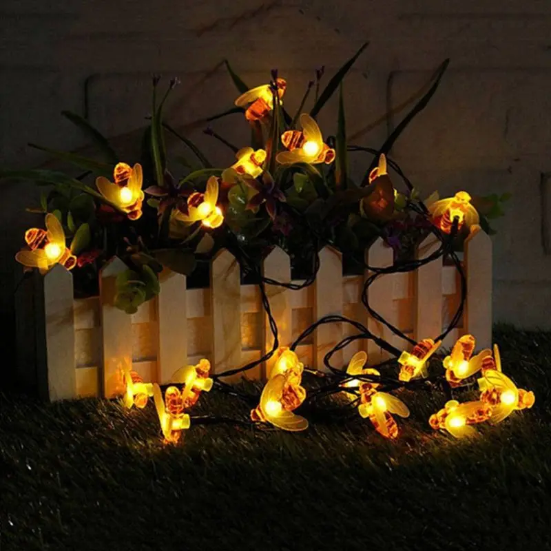 6.5m 30 LED Solar String Light Honey Bee Shape Warm Light Garden Decoration Hanging Tree Outdoor Waterproof Lamp
6.5m 30 LED Solar String Light Honey Bee Shape Warm Light Garden Decoration Hanging Tree Outdoor Waterproof Lamp