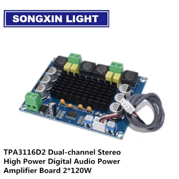DC 12V 24V 120W*2 TPA3116 D2 Dual Channel digital Power audio amplifier board good 
DC 12V 24V 120W*2 TPA3116 D2 Dual Channel digital Power audio amplifier board good