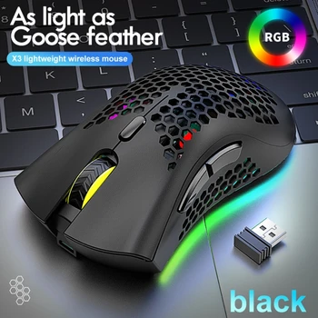 Lightweight X3 Gaming Mouse Honeycomb Shell Wireless Ergonomic Mice for Computer Gamer Computer Peripheral Peripheral
Lightweight X3 Gaming Mouse Honeycomb Shell Wireless Ergonomic Mice for Computer Gamer Computer Peripheral Peripheral