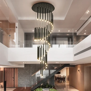 New Modern led chandelier minimalist duplex floor fashion atmosphere Nordic living room lamp villa spiral staircase long hanging
New Modern led chandelier minimalist duplex floor fashion atmosphere Nordic living room lamp villa spiral staircase long hanging