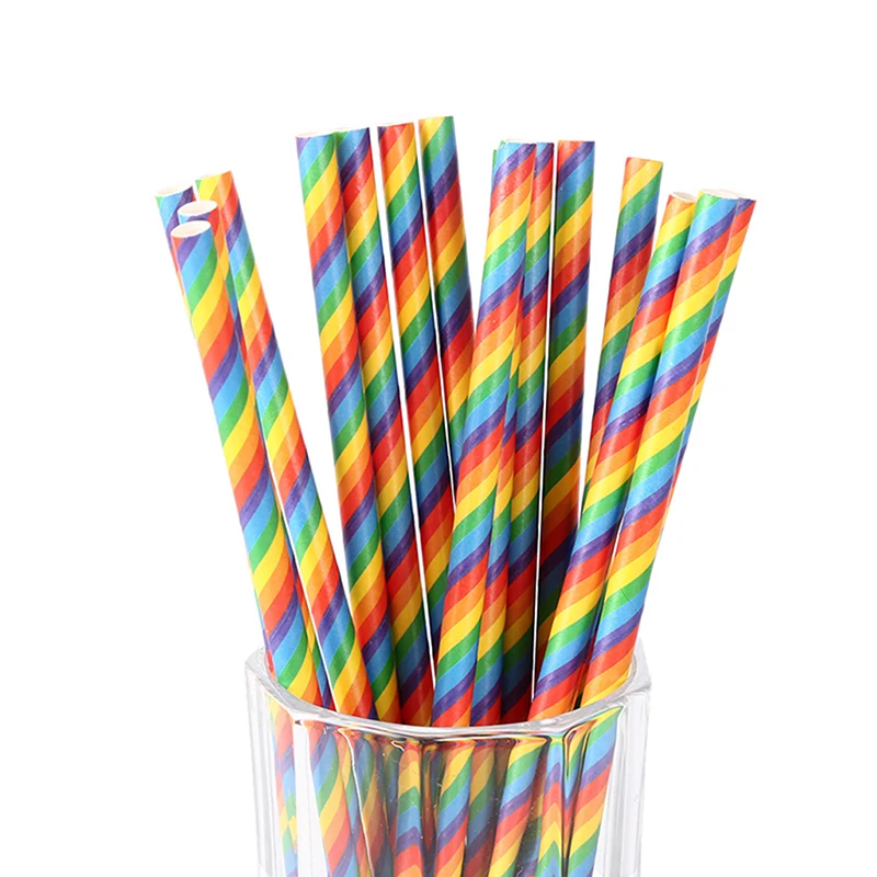 25 PCS Rainbow Pattern Paper Pipette Party Drink Juice Supplies Degradable Straw Christmas Decoration Kitchen Disposable Straw
25 PCS Rainbow Pattern Paper Pipette Party Drink Juice Supplies Degradable Straw Christmas Decoration Kitchen Disposable Straw