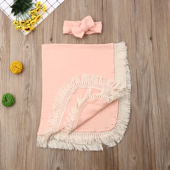 2PCS Newborn Baby Girls Boys Swaddle Wrap Tassels Sleeping Bag+Hat Cotton Outfits Set For Newborn Baby 0-6M
2PCS Newborn Baby Girls Boys Swaddle Wrap Tassels Sleeping Bag+Hat Cotton Outfits Set For Newborn Baby 0-6M