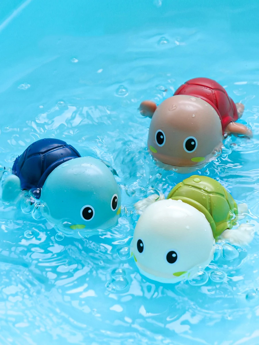 New Summer Bathroom Bath Shower Baby Clockwork Swimming Children Play Water Cute Little Duck Bathing Bathtub Toys For Kid Gifts