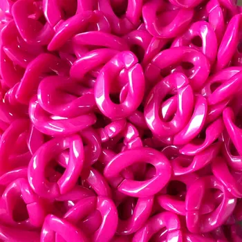80pcs Solid Fuchsia Acrylic Curb Chain Links,Plastic Curb Chain Links, Open Link per Size 23mmx16mm
80pcs Solid Fuchsia Acrylic Curb Chain Links,Plastic Curb Chain Links, Open Link per Size 23mmx16mm
