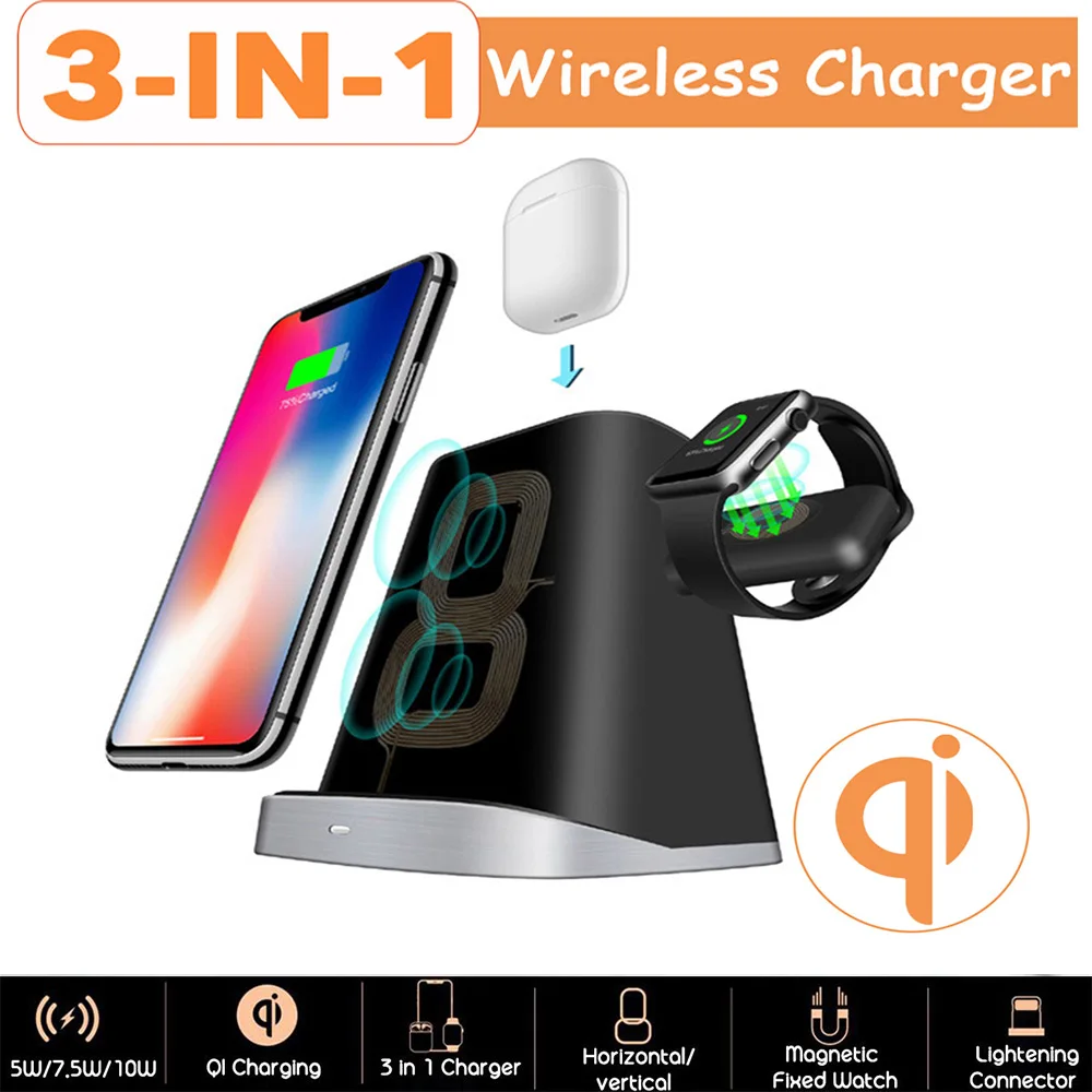 3 IN 1 For Apple Watch Magnetic Fast QI WirelessCharging For Mobile 8 Plus X XR XS S9 S8 S7 Dock Station
3 IN 1 For Apple Watch Magnetic Fast QI WirelessCharging For Mobile 8 Plus X XR XS S9 S8 S7 Dock Station