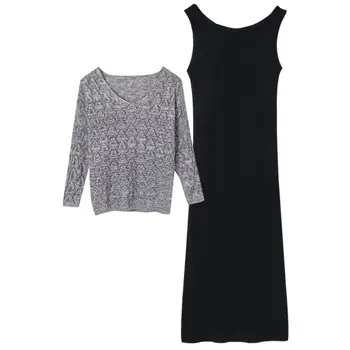 2020 Fashion Women Solid Color Long Sleeve V Neck Knit Pullover Top Vest Dress Set V Neck Knit Pullover Top Vest Dress Set Women
2020 Fashion Women Solid Color Long Sleeve V Neck Knit Pullover Top Vest Dress Set V Neck Knit Pullover Top Vest Dress Set Women