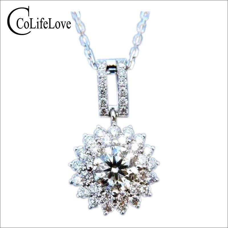 CoLife Jewelry Dazzling Moissanite Silver Pendant for Wedding 1ct D Color Moissanite Necklace Pendant 925 Silver Gem Pendant
CoLife Jewelry Dazzling Moissanite Silver Pendant for Wedding 1ct D Color Moissanite Necklace Pendant 925 Silver Gem Pendant