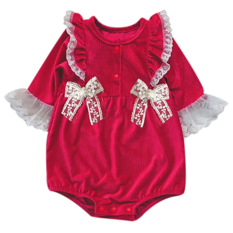 Baby Girls Summer Long Sleeve Lace Cartoon Solid Color Cute One-Pieces Jumpsuit Triangle Romper
Baby Girls Summer Long Sleeve Lace Cartoon Solid Color Cute One-Pieces Jumpsuit Triangle Romper