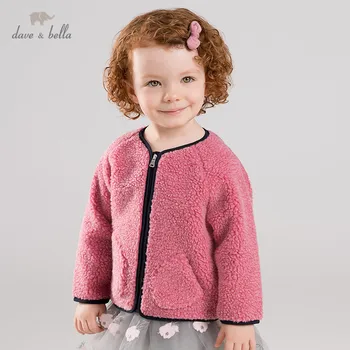 DB11759 dave bella winter baby girls cute solid zipper pockets coat children tops fashion infant toddler outerwear 
DB11759 dave bella winter baby girls cute solid zipper pockets coat children tops fashion infant toddler outerwear
