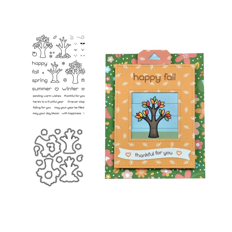 JCarter Metal Cutting Dies and Rubber Stamps for Scrapbooking Happy Fall Tree Craft Stencil Card Make Decoration Die Cut 2019
JCarter Metal Cutting Dies and Rubber Stamps for Scrapbooking Happy Fall Tree Craft Stencil Card Make Decoration Die Cut 2019