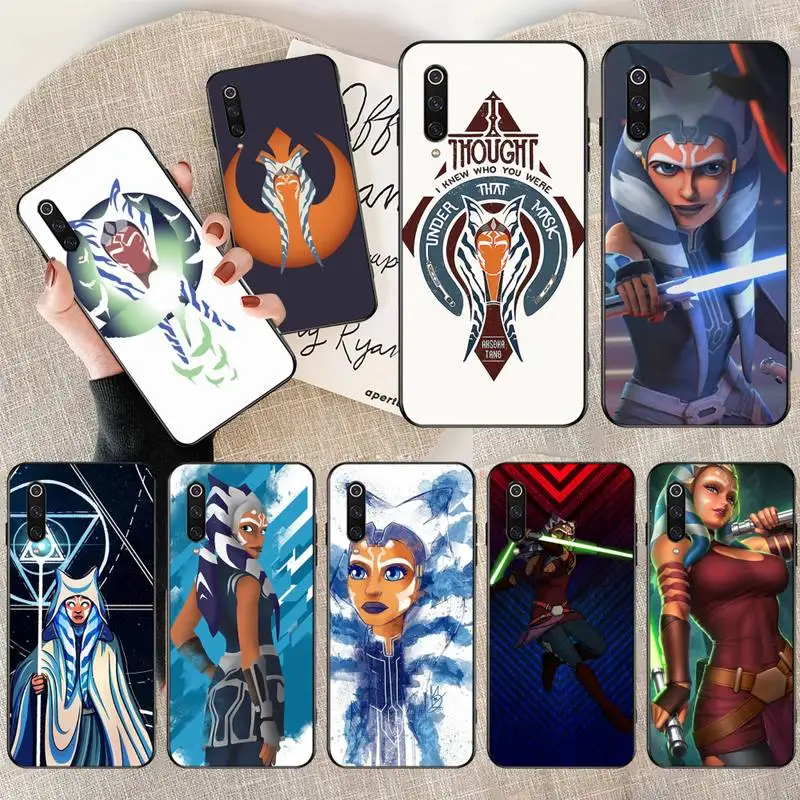 Мягкий черный Чехол Ahsoka Tano для Xiaomi Mi10 10Pro 10 lite Mi9 9SE 8SE Pocophone F1 Mi8 Lite|Бамперы| |