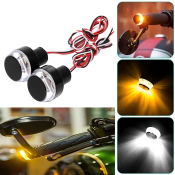 2pcs Motorcycle Turn Signal LED Light 12V Indicator Blinker Handle Bar End Lamp Handlebar Turn Signal Lights
2pcs Motorcycle Turn Signal LED Light 12V Indicator Blinker Handle Bar End Lamp Handlebar Turn Signal Lights