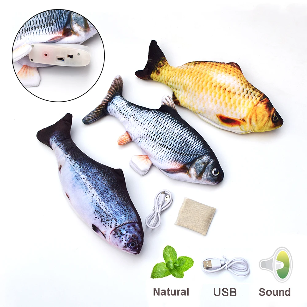 Pet Cat Toy Electronic Fish Pet Cat Simulation Fish Toy Cat Chewing Playing Toy with USB Charging Biting Supplies
Pet Cat Toy Electronic Fish Pet Cat Simulation Fish Toy Cat Chewing Playing Toy with USB Charging Biting Supplies