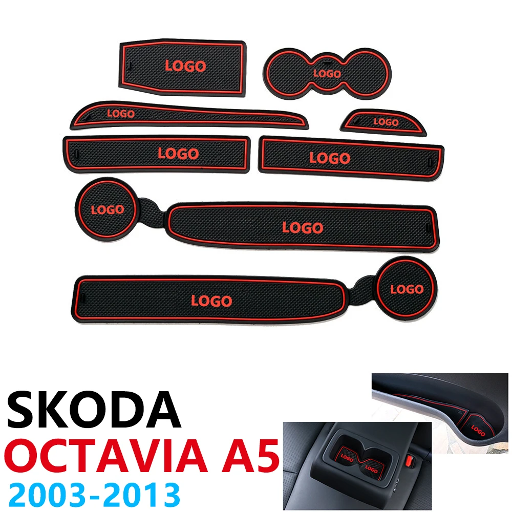 Anti-Slip Rubber Cup Cushion Door Groove Mat for Skoda Octavia A5 MK2 1Z 2003~2013 2005 2006 2008 2012 Accessories Car Stickers 
Anti-Slip Rubber Cup Cushion Door Groove Mat for Skoda Octavia A5 MK2 1Z 2003~2013 2005 2006 2008 2012 Accessories Car Stickers