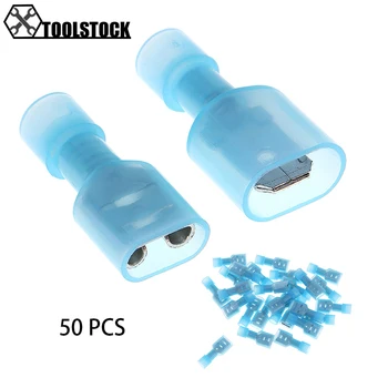 50pcs/lot Male and Female Terminator Set Electrical Connectors Terminal 16-14AWG Blue Fully Insulated Wire Cable Connector
50pcs/lot Male and Female Terminator Set Electrical Connectors Terminal 16-14AWG Blue Fully Insulated Wire Cable Connector