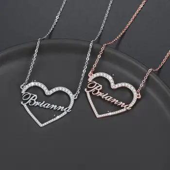 Custom Love Name Stainless Steel Point Diamond Necklace for Women Personalized Customized Names Platinum Necklaces festival gift 
Custom Love Name Stainless Steel Point Diamond Necklace for Women Personalized Customized Names Platinum Necklaces festival gift