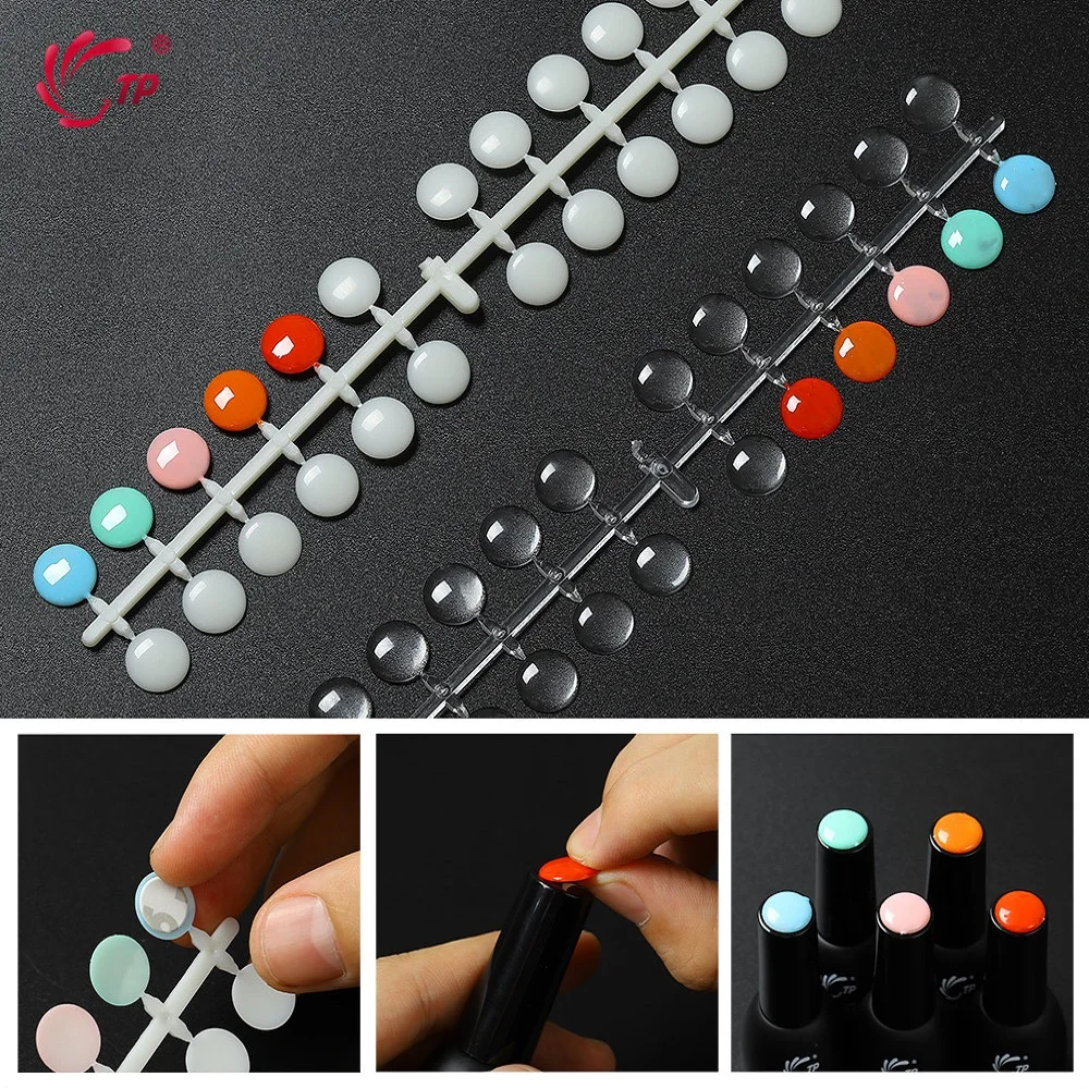 120/240pcs Nail Art Acrylic UV Gel Polish Bottle Color Display 12mm Flatback Round Coloring False Tips with Double-Sided Sticker
120/240pcs Nail Art Acrylic UV Gel Polish Bottle Color Display 12mm Flatback Round Coloring False Tips with Double-Sided Sticker