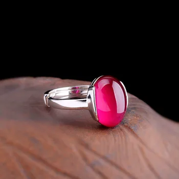 Silver 925 ring S925 Sterling Silver Fashion Jewelry Lady Garnet Red corundum costume jewelry Adjustable garnet ring JZ010401 
Silver 925 ring S925 Sterling Silver Fashion Jewelry Lady Garnet Red corundum costume jewelry Adjustable garnet ring JZ010401