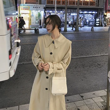 2020 Spring And Autumn New Youth Popular Korean Solid Color Single-breasted Long Trench Coat Fashion Casual Wild Top Khaki
2020 Spring And Autumn New Youth Popular Korean Solid Color Single-breasted Long Trench Coat Fashion Casual Wild Top Khaki